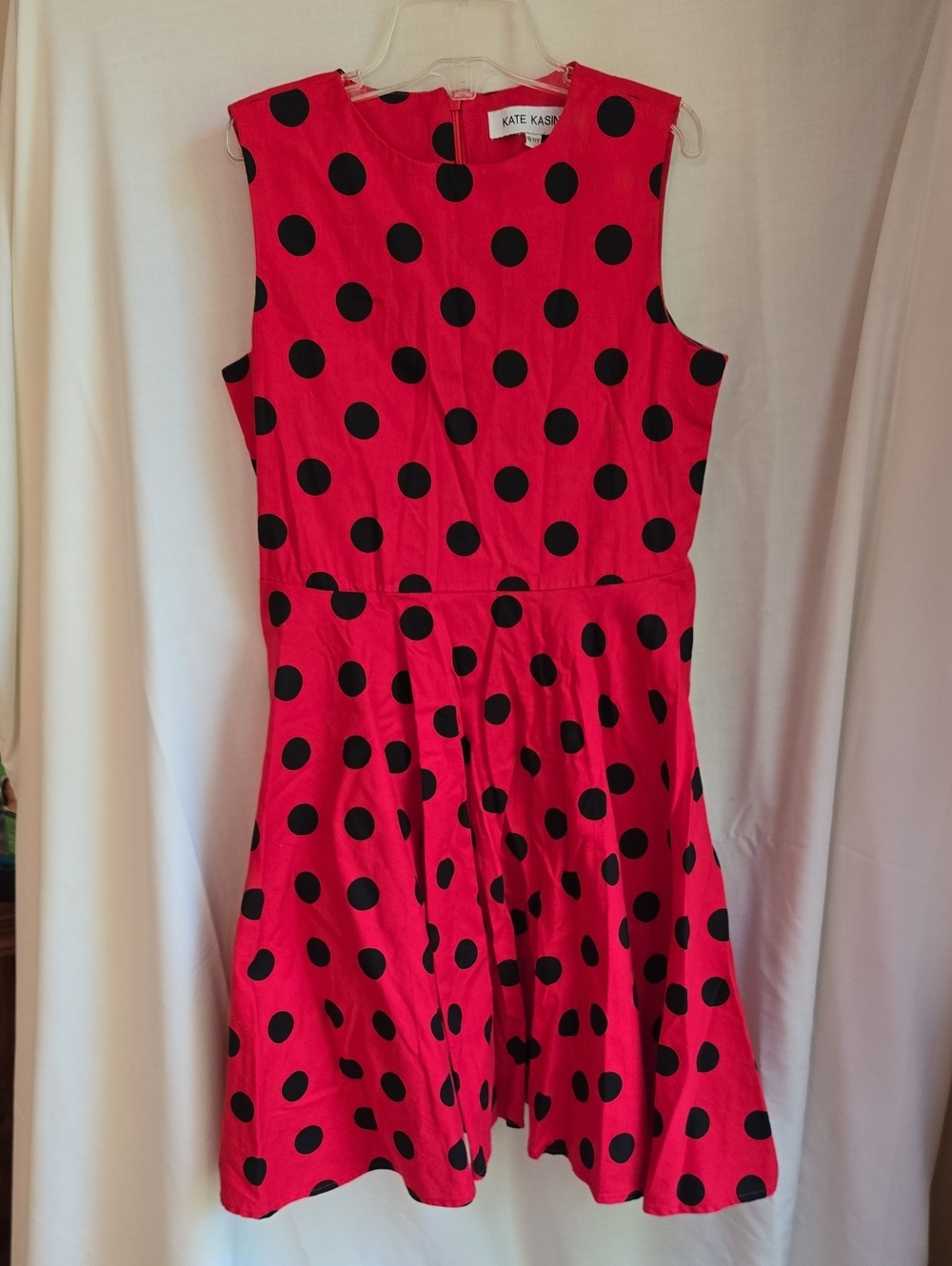Kate Kassin Red Polka Dot Sleeveless Fit-and-Flare Dress for Kids
